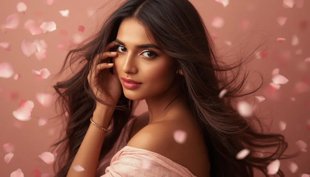 trending haircuts 2026 india - beautiful indian woman with long layered hair - toni and guy anna nagar madurai