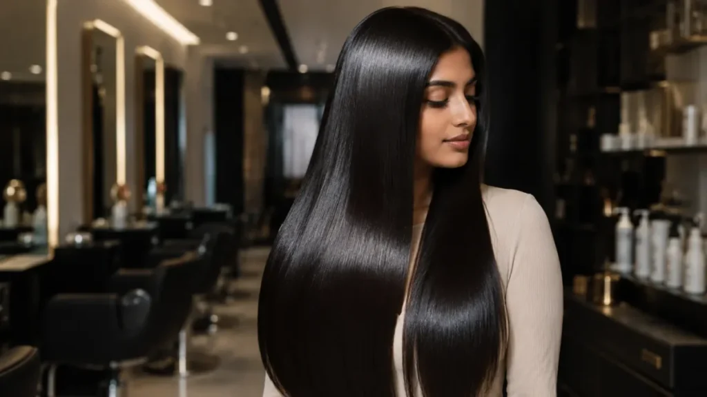 The Return of Sleek Hair: How to Get the Liquid-Looking Glossy Finish