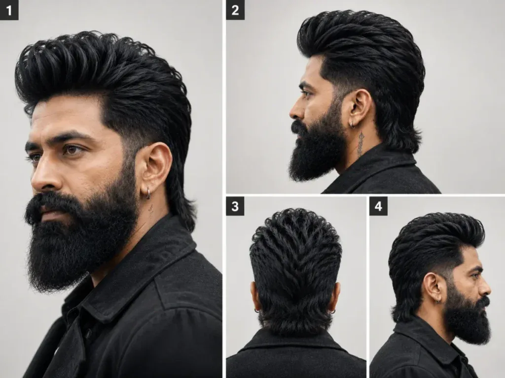 Toxic Yash hairstyle Raya character inspiration with long hair and full beard